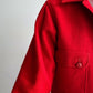 Red wool overshirt