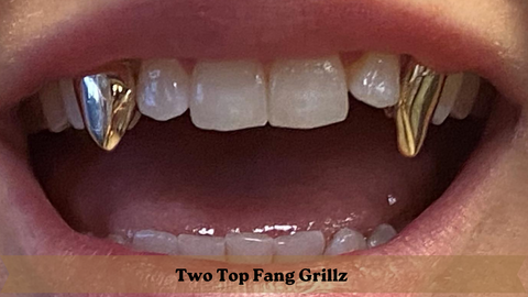 Two Top Fang Grillz For Teeth | Grillz Godz 