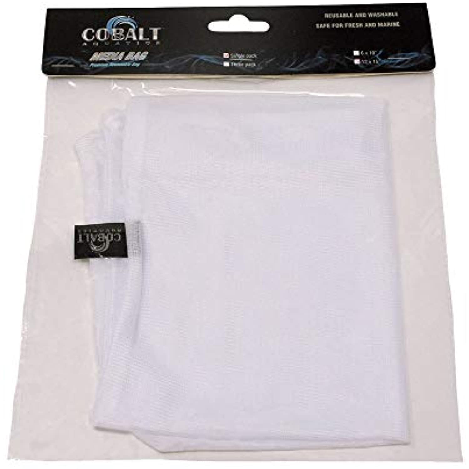Cobalt Aquatics 200mm String Media Bag, 12 x 15, White, 12 x 15 