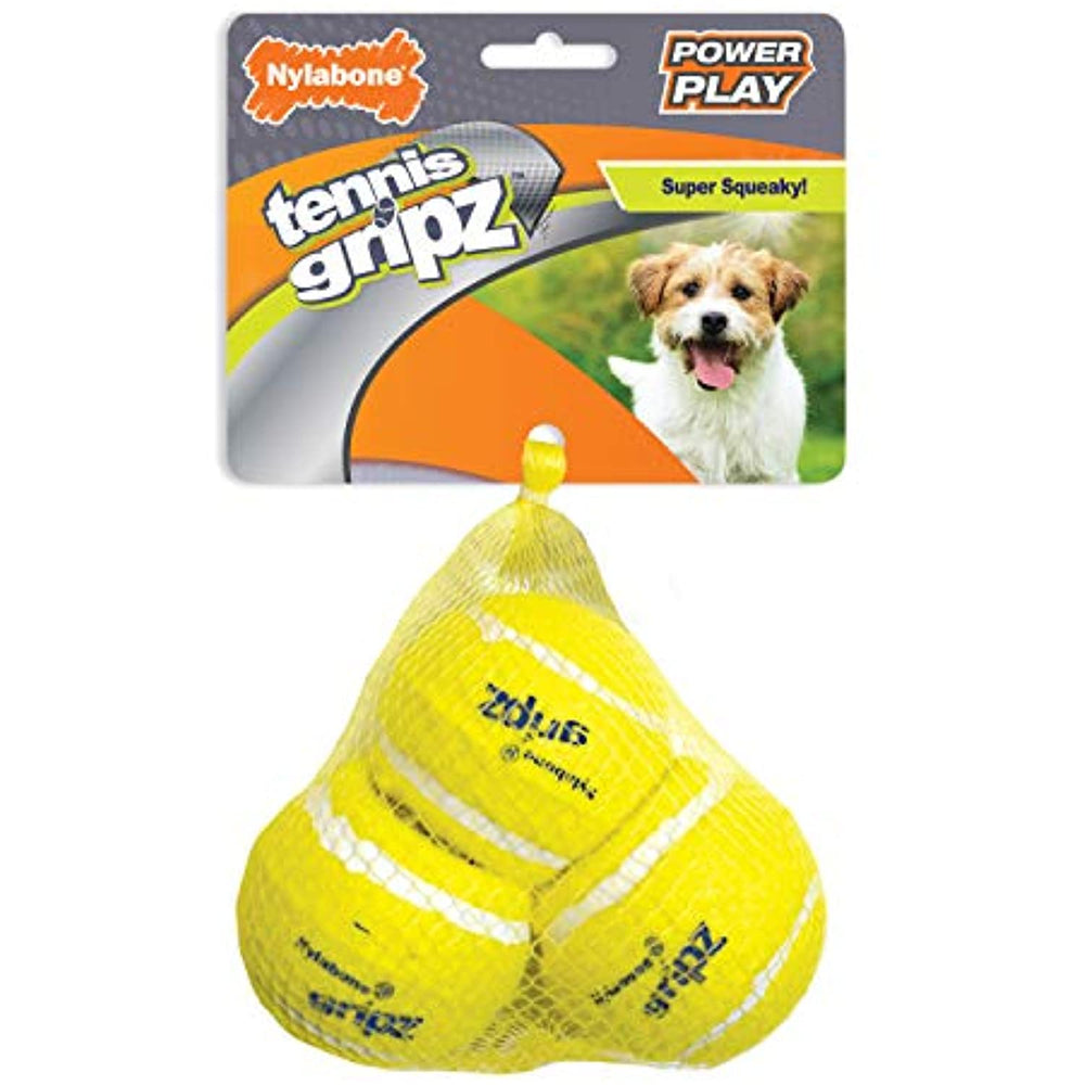 Nylabone Power Play Dog Tennis Ball Gripz 3 Count Small