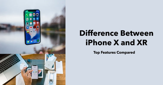 A featured image for a blog post called Difference Between iPhone X and XR Top Features Compared
