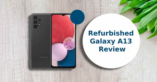 A feature image about refurbished Galaxy A13 review.