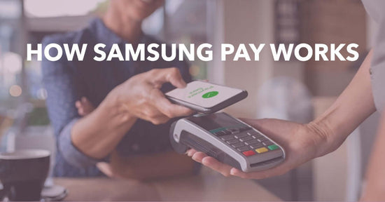 a featured blog image for an article about how Samsung pay works