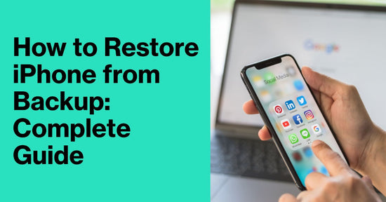 A featured blog post image for an article all about how to restore iPhone from backup