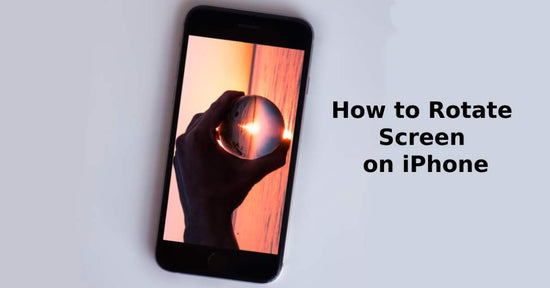 A feature image about how to rotate screen on iPhone.