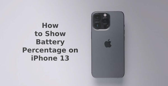 A feature image about how to show battery percentage on iPhone 13