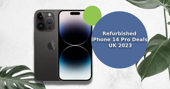 A feature image saying, 'refurbished iPhone 14 Pro deals'. 