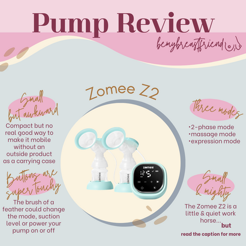 Zomee Z2 Double Electric Breast Pump Review – bemybreastfriend, LLC