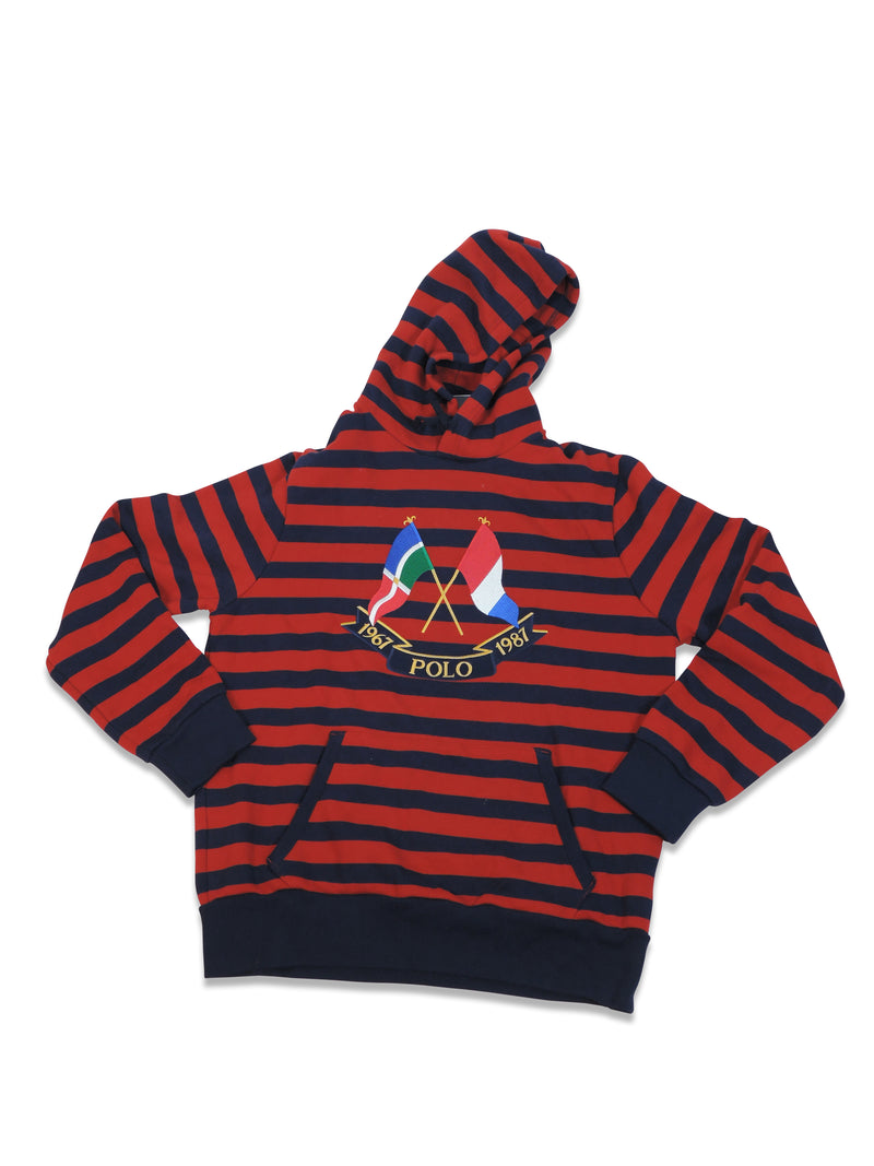 Polo Ralph Lauren Cross Flag Hoodie Red & Navy Blue – Euro & Connection