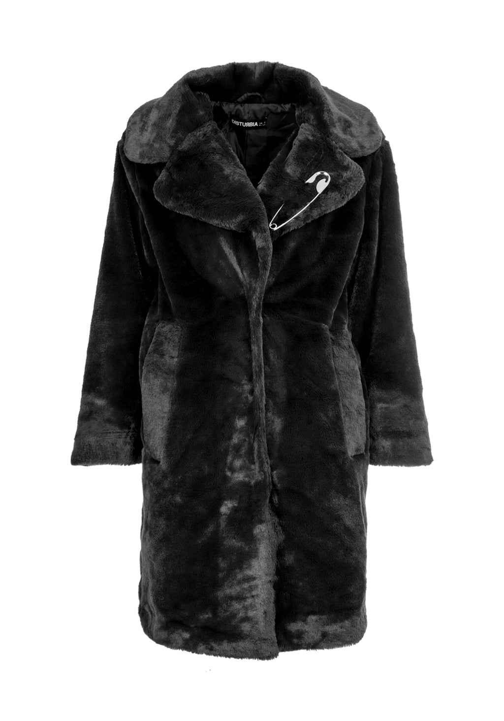 Creature Oversized Fur Coat - Black – Disturbia