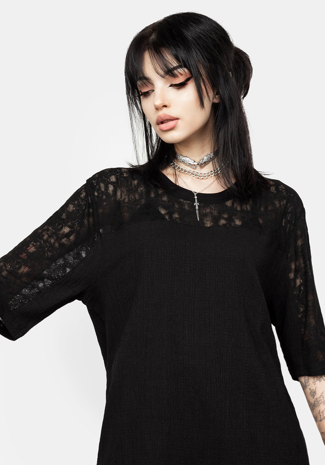 Libertina Lace Panel Tee