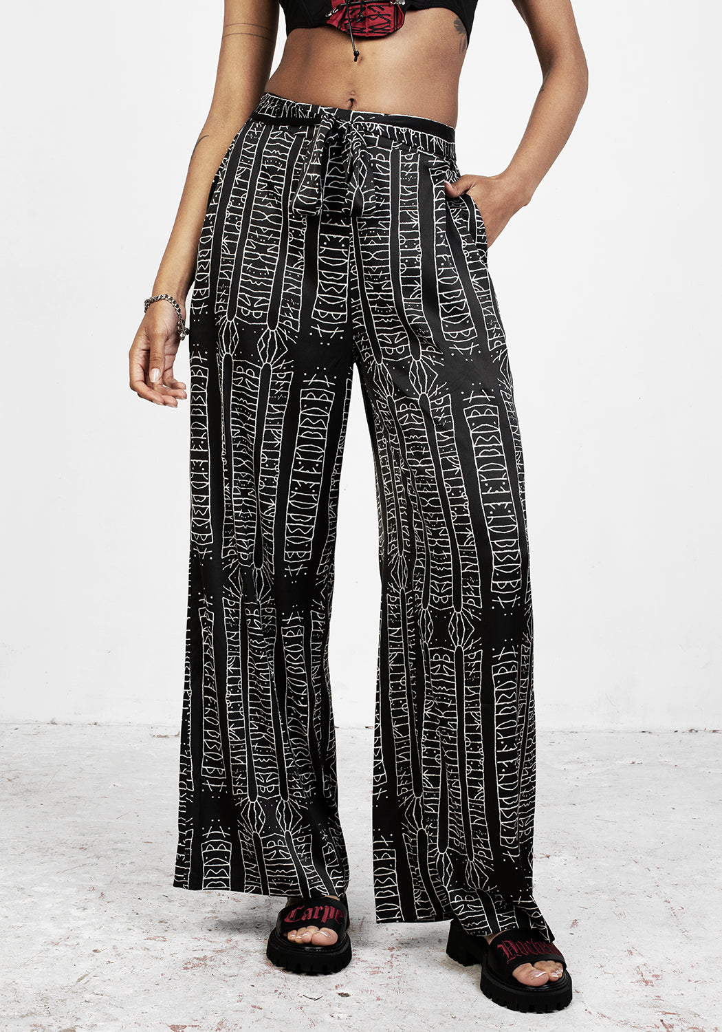 Runes Wide Leg Trousers