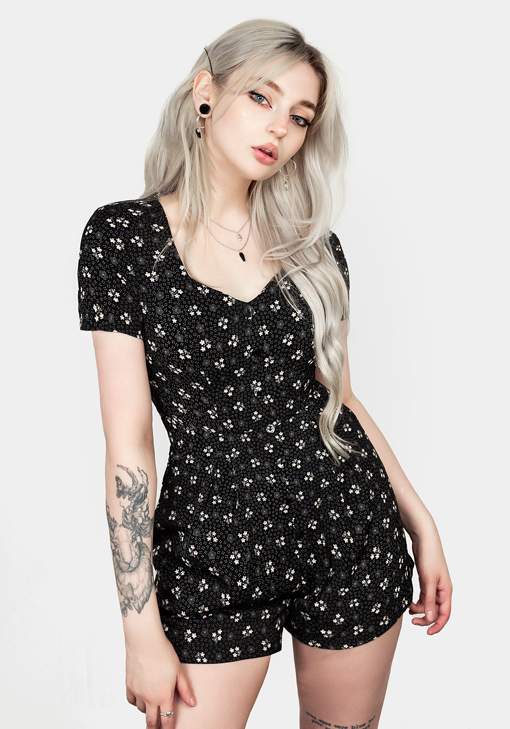 SANFRAN BUTTON UP PLAYSUIT