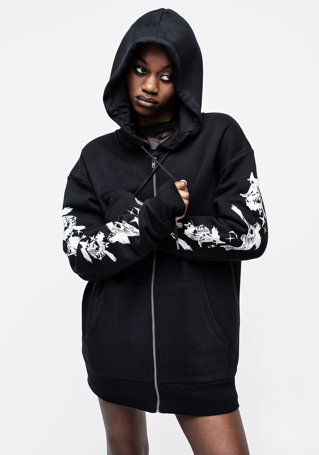 Nightshade Unisex Zip Thru Hoody