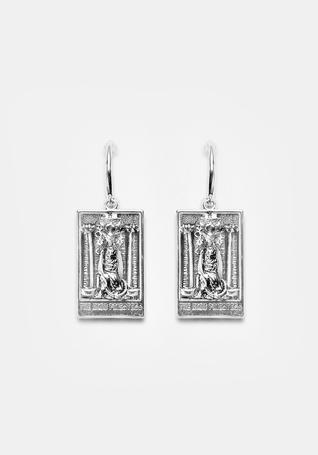 THE HIGH PRIESTESS TAROT HOOP EARRINGS