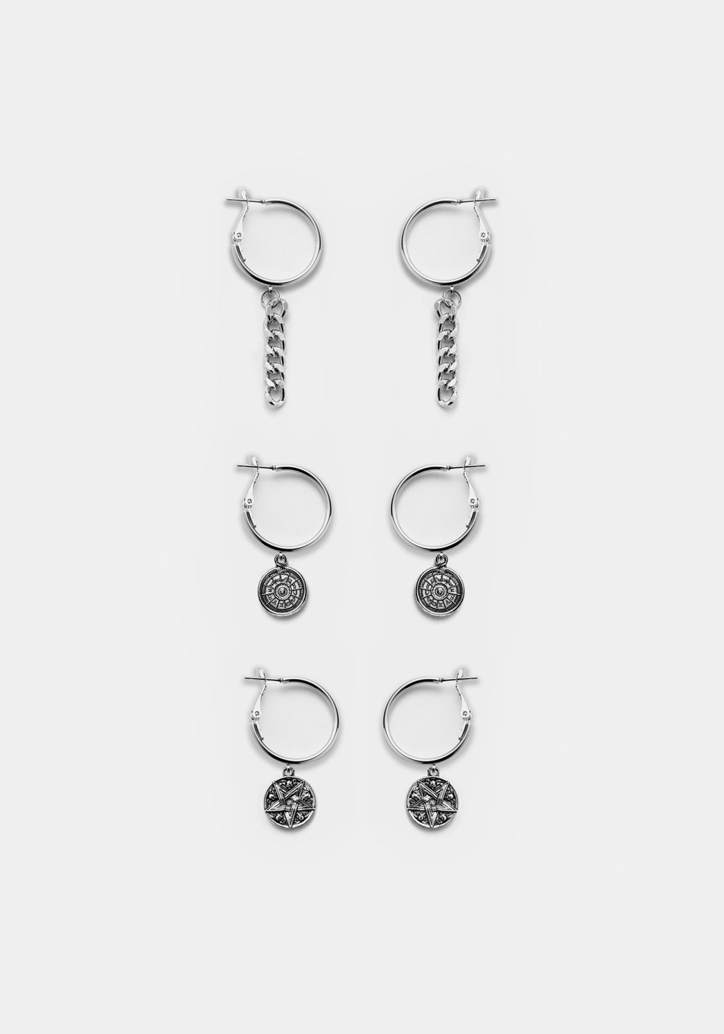 OCCULT TRIPLE EARRING SET