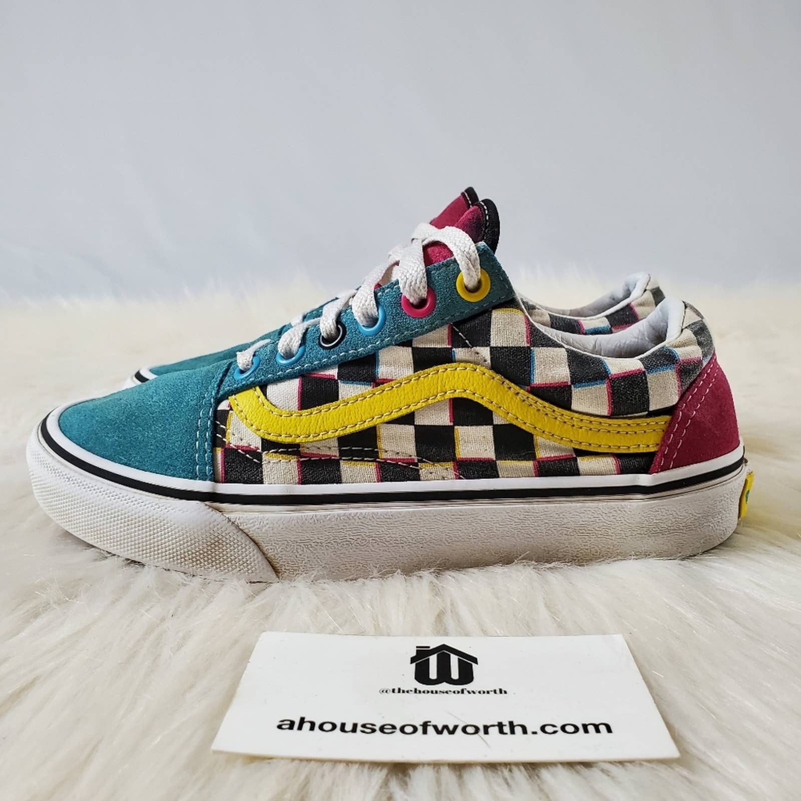 vans old skool crazy checks