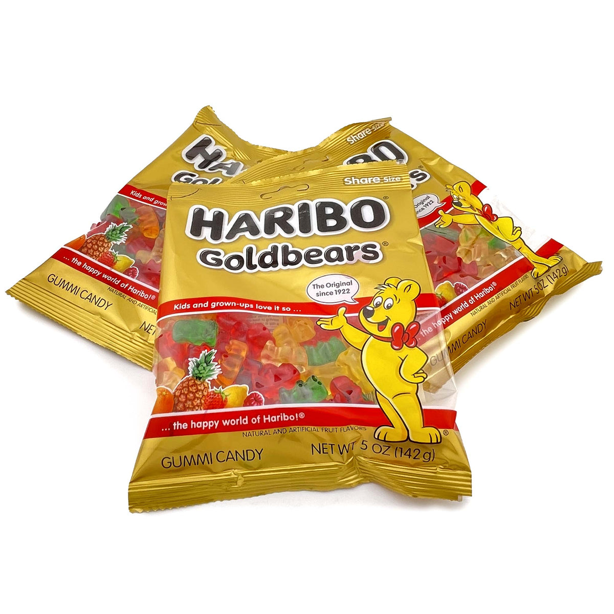Haribo Gummi Candy, Sour Gold Bears, 3.6 ounce (Pack of 12) : Grocery &  Gourmet Food 