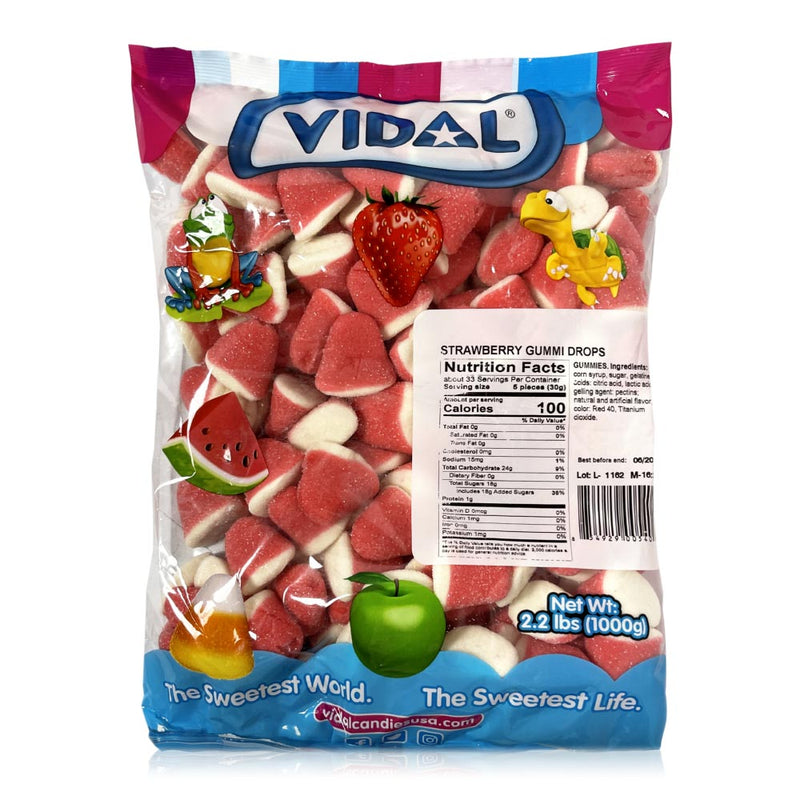 Vidal Strawberry Gummi Drop: 2.2lb