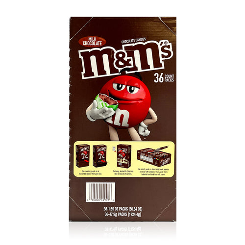 M&M's Milk Chocolate Xl Stand Up Pouch 6/38 Oz.