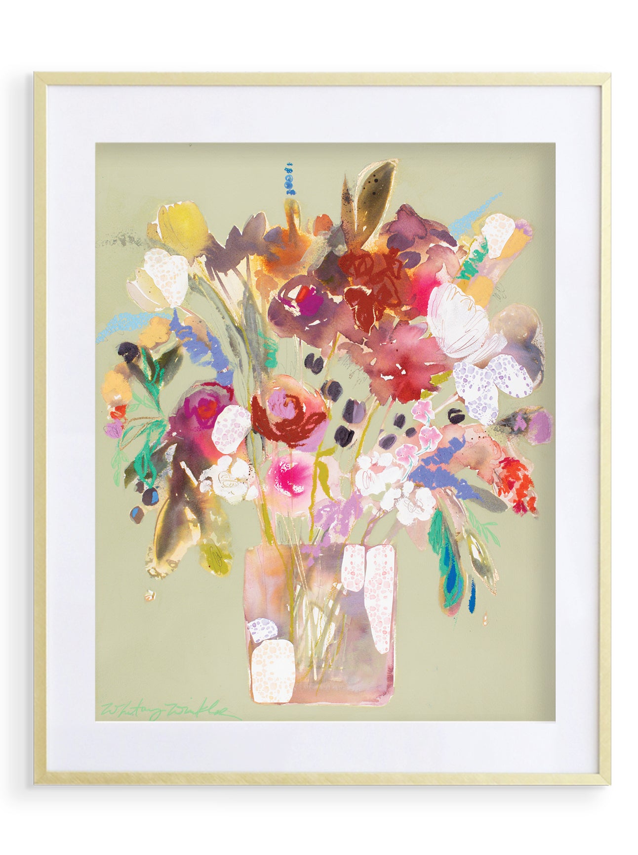 16x20 Lumiere Vert Giclee Print