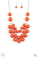 Load image into Gallery viewer, Miss Pop-YOU-larity - Orange Necklace Necklace - Paparazzi Accessories - Radiant Dreams Jewelry
