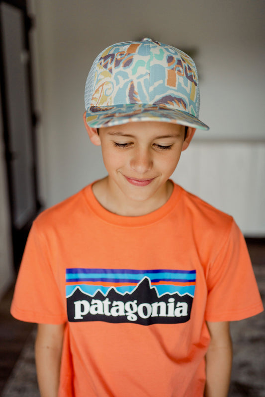 Kids Patagonia Trucker Hat - Ridge Rise Stripe – All About You Boutique