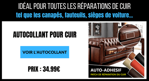 AUTOCOLLANT POUR RÉPARATION DE CUIR