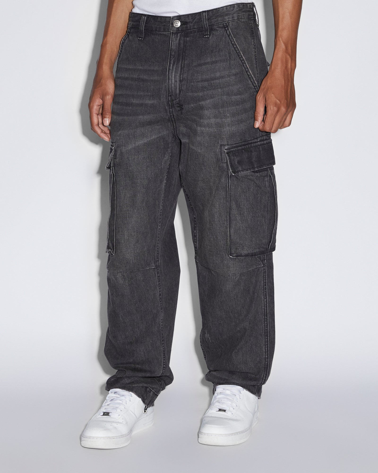 Men's Linksoul Khaki Straight Leg Fugit Pants L Pocket Active Stretch  RN107431