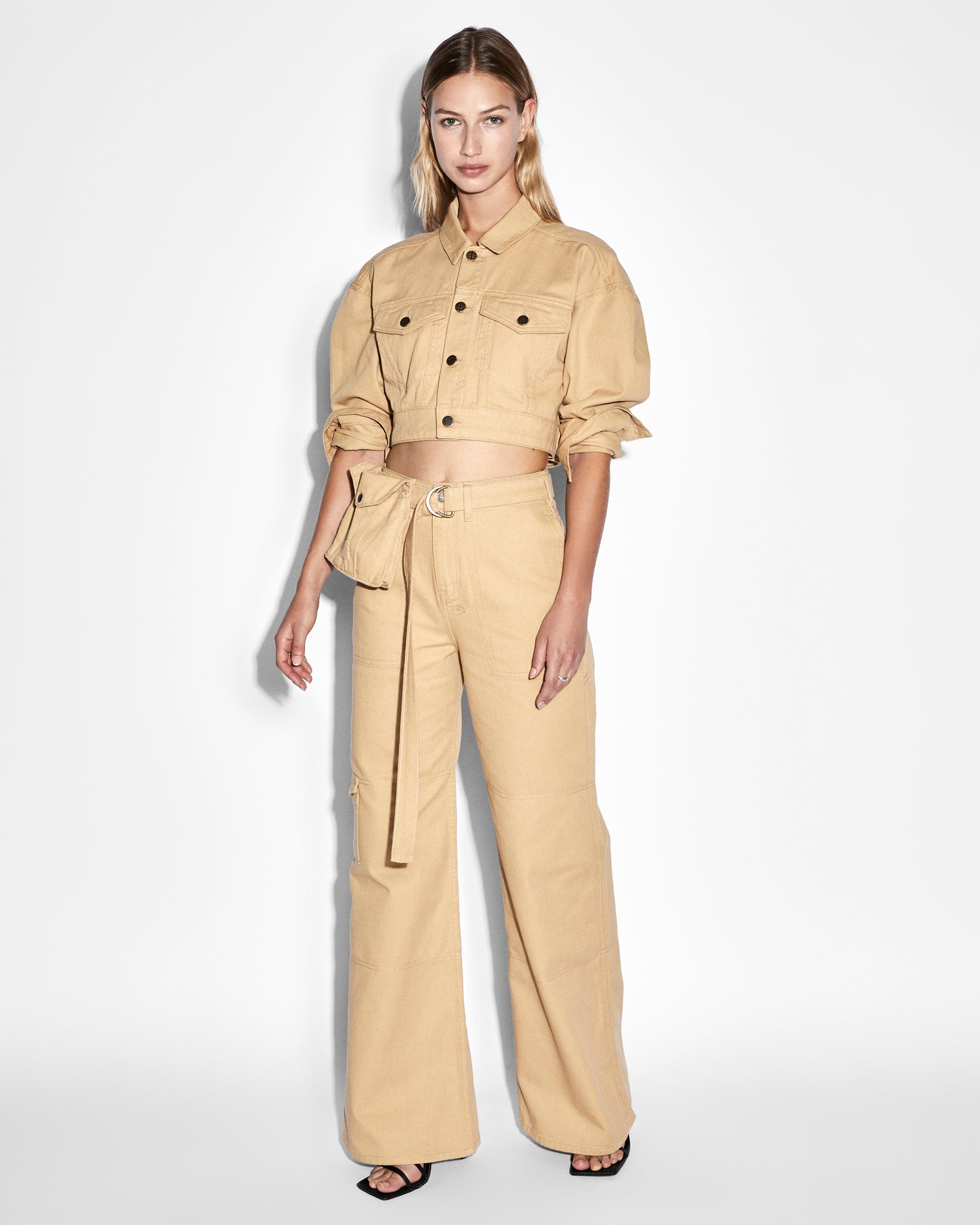 Olyvenn Deals Fashion Women's Spring/Summer Pocket Button Mid Waist Tight  Pants Work Office Loose Trousers Full Length Pants for Women Trendy 2023  Khaki 6 