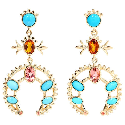 ic: Squash Blossom Earrings from the "Desert Rising Collection"