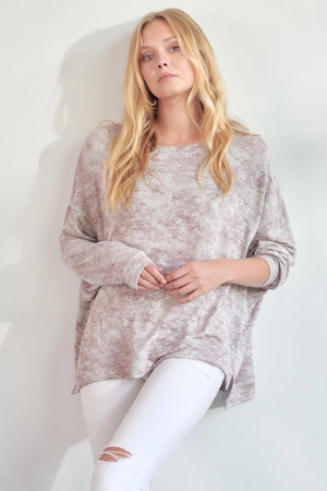 Maya Mineral Washed Pullover - Belle & Co. Boutique