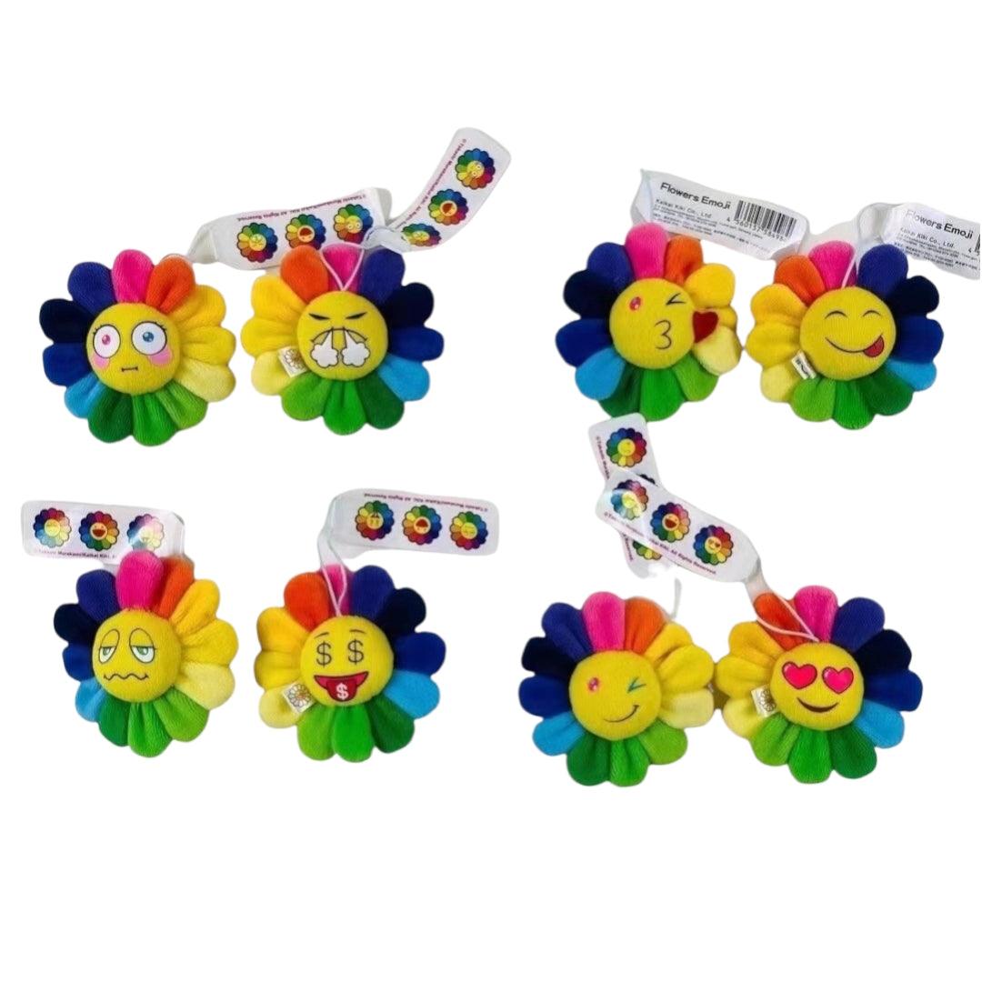 Takashi Murakami Flower Emoji Keychain (D) 