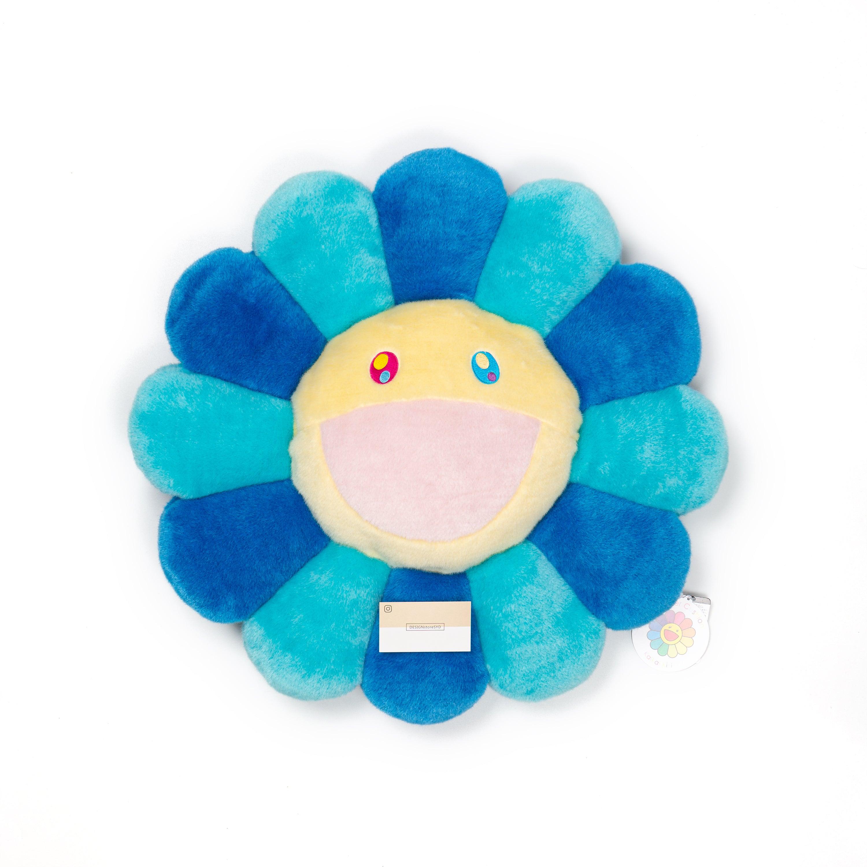 DSSYD:Takashi Murakami flower plush 30cm Valentines day drop - Takashi  Murakami Flower Pillow Blue and Lt Blue
