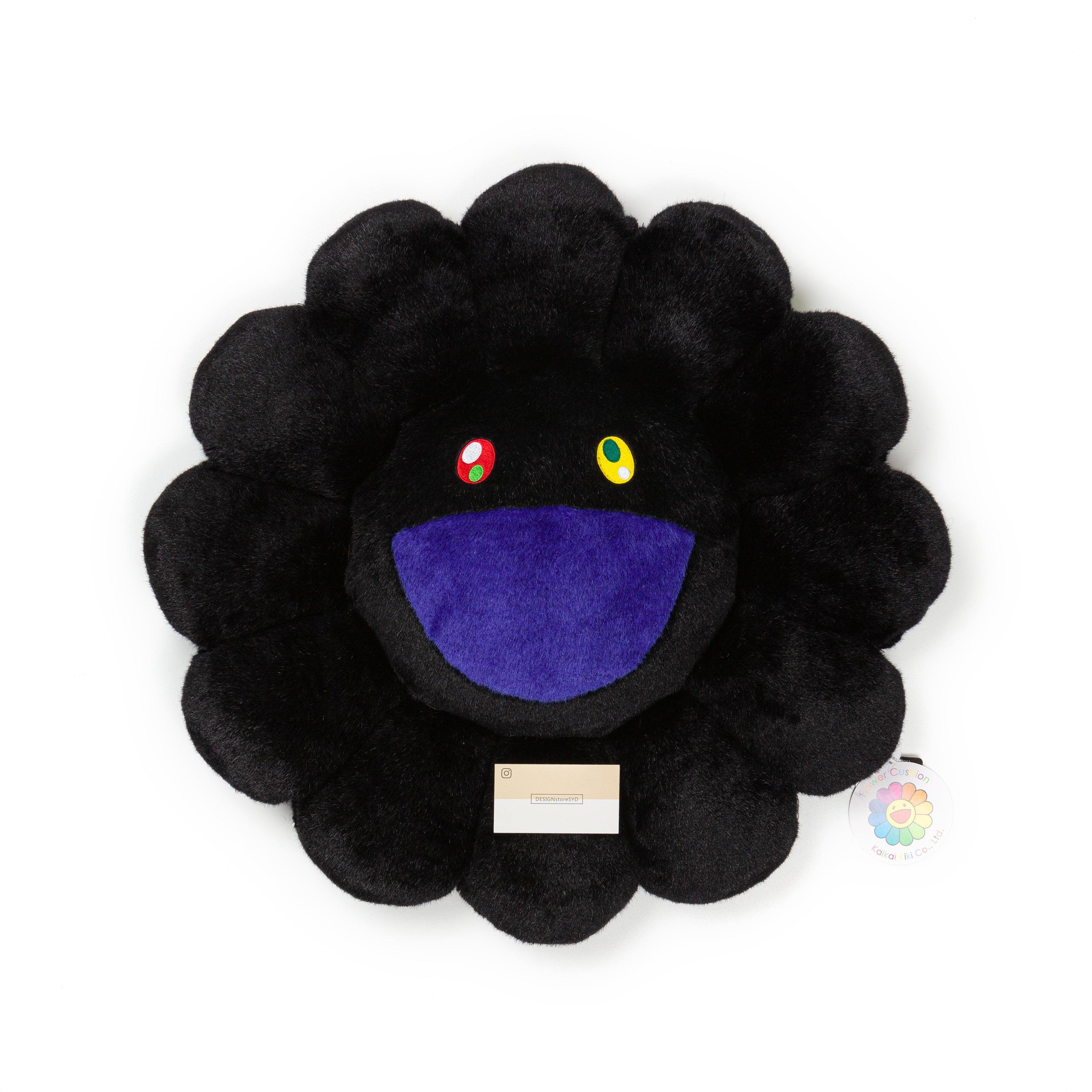 Takashi Murakami Flower Pillow Cushion All Black kaikai kiki