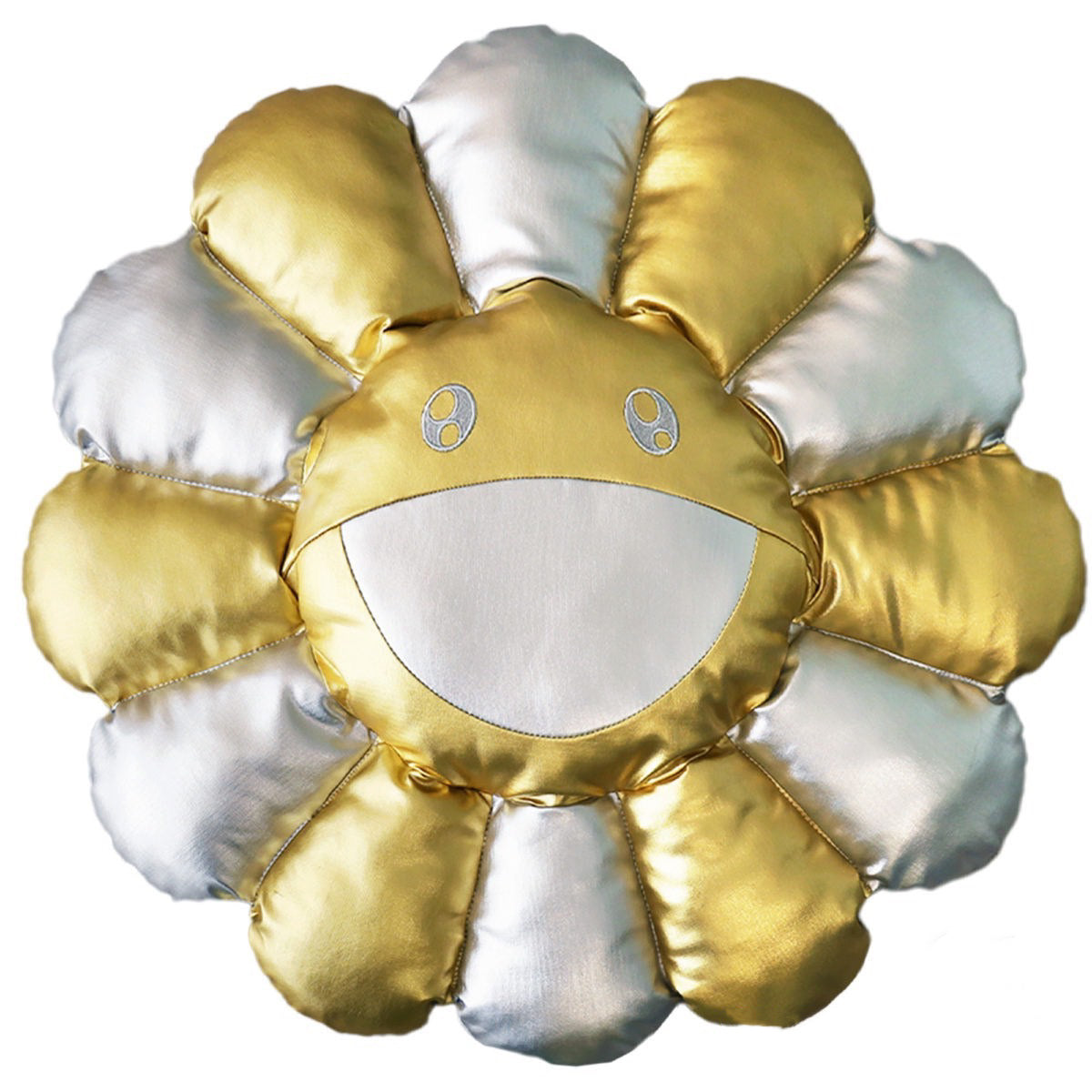 Takashi Murakami Flower Plush 60cm Silver/Gold - NTWRK