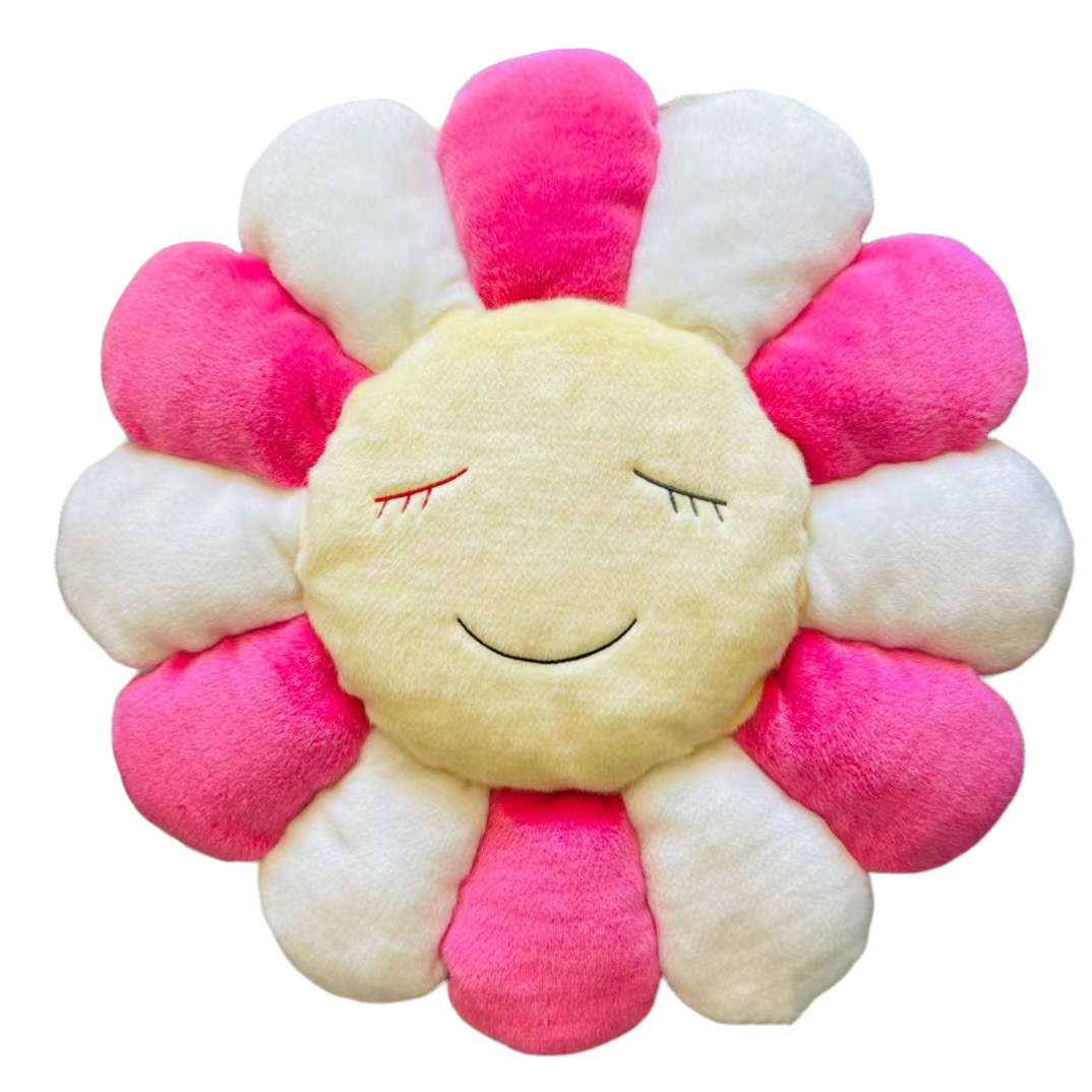 Takashi Murakami Flower pillow limited grey color drop - Takashi Murakami  flower pillow cushion light pink kaikai kiki