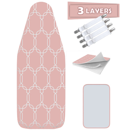 TriFusion Silicone Ironing Board Cover - Scorch Proof with Bonus