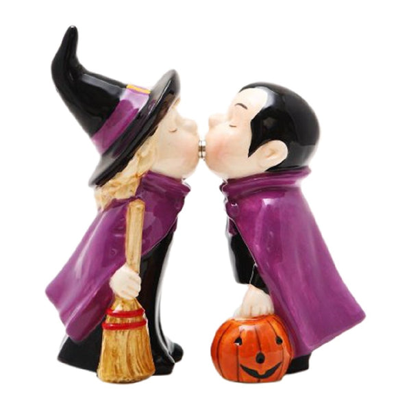 DRACULA / VAMPIRE SALT AND PEPPER SHAKER STATUE 3 PC SET