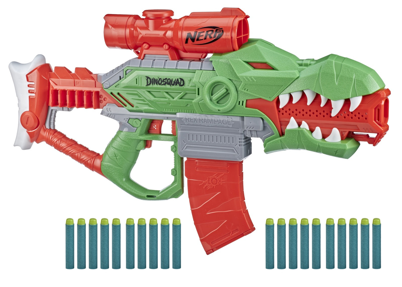 Nerf: DinoSquad Motorized Dart Blaster - Rex-Rampage