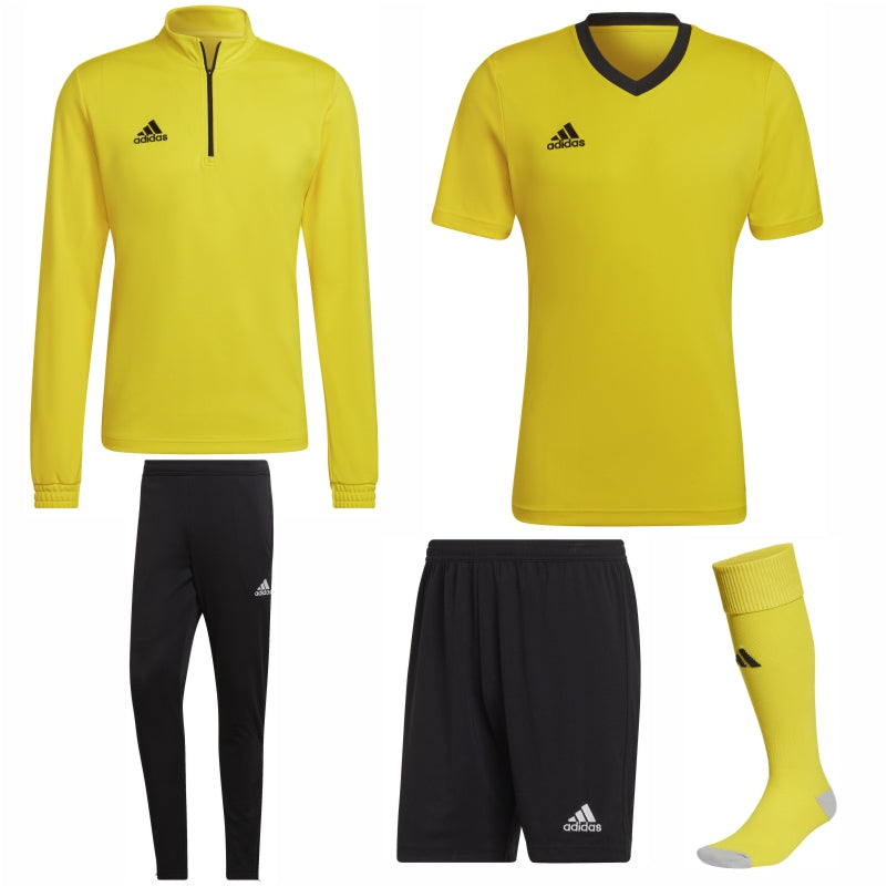 ADIDAS ENTRADA 22 TRAINING BUNDLE TEAM YELLOW