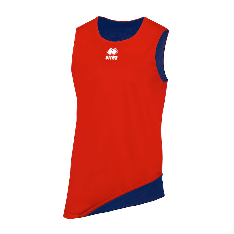 ERREA CHICAGO DOUBLE BASKETBALL VEST RED NAVY