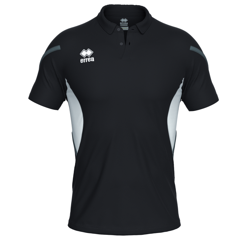 ERREA CLARK POLO BLACK WHITE ANTHRACITE