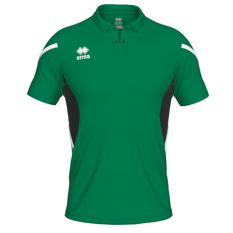 ERREA CLARK POLO GREEN BLACK WHITE