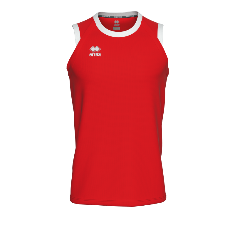 ERREA DAYTON BASKETBALL VEST RED WHITE