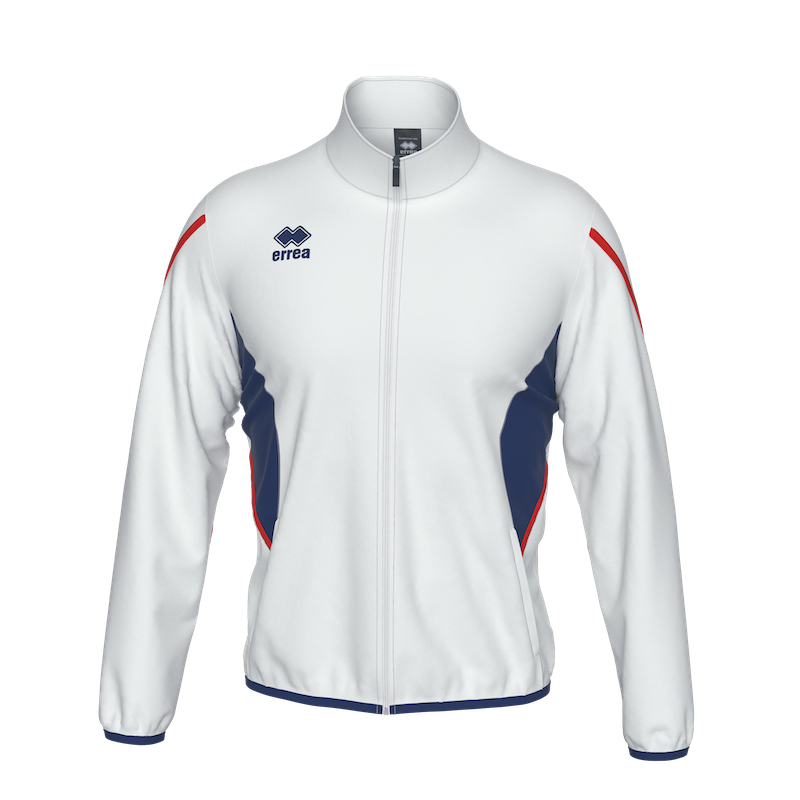 ERREA CHRISTOPHER FULL ZIP TRACK JACKET WHITE NAVY RED