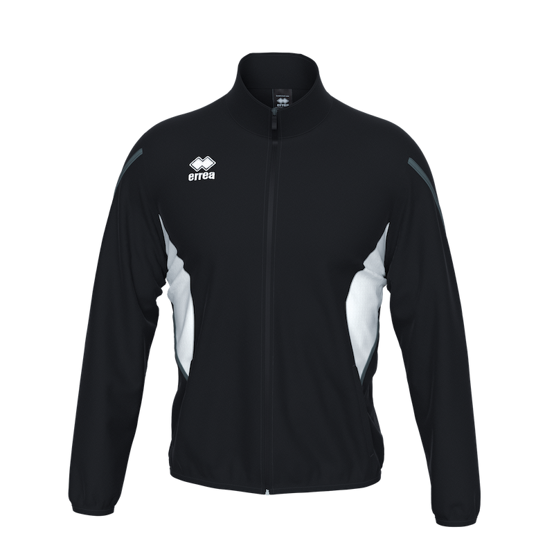 ERREA CHRISTOPHER FULL ZIP TRACK JACKET BLACK WHITE ANTHRACITE