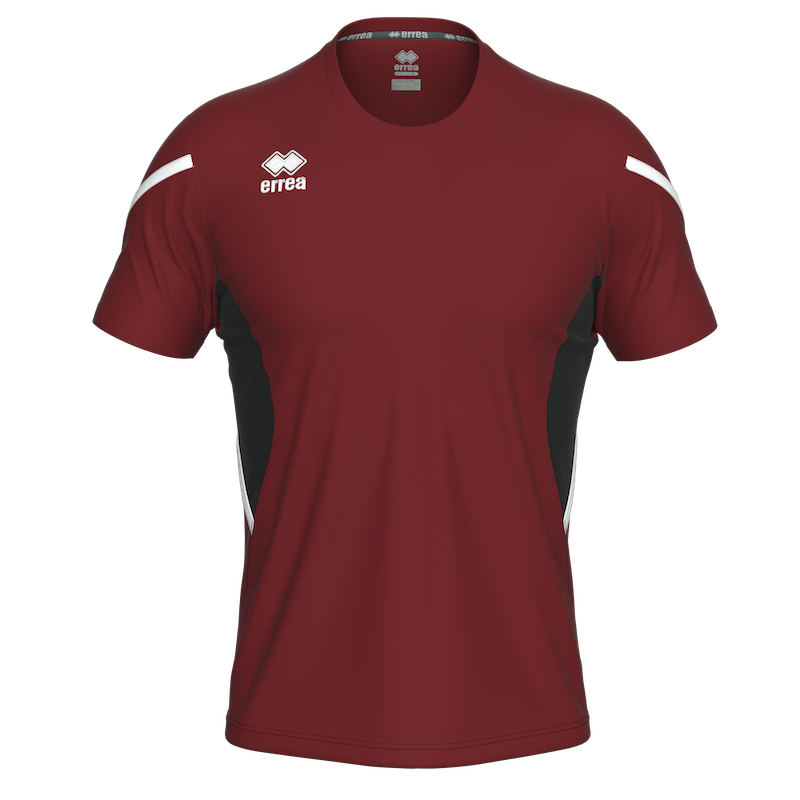 ERREA CURTIS SS JERSEY MAROON BLACK WHITE