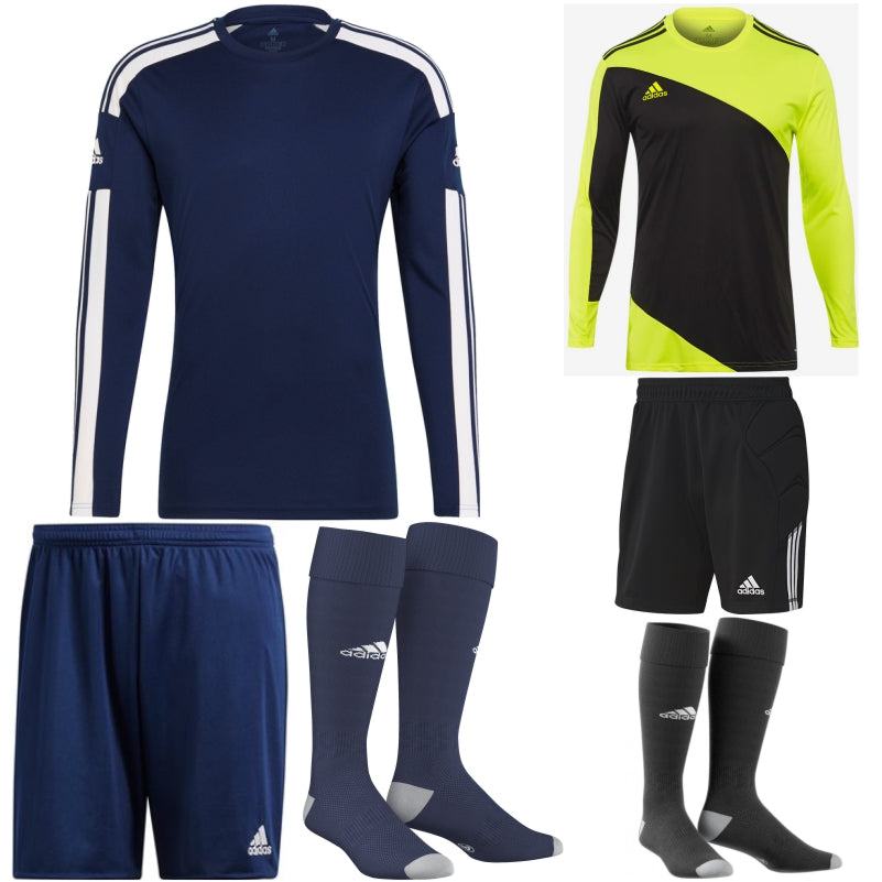 ADIDAS SQUADRA 21 LS KIT BUNDLE TEAM NAVY BLUE/WHITE