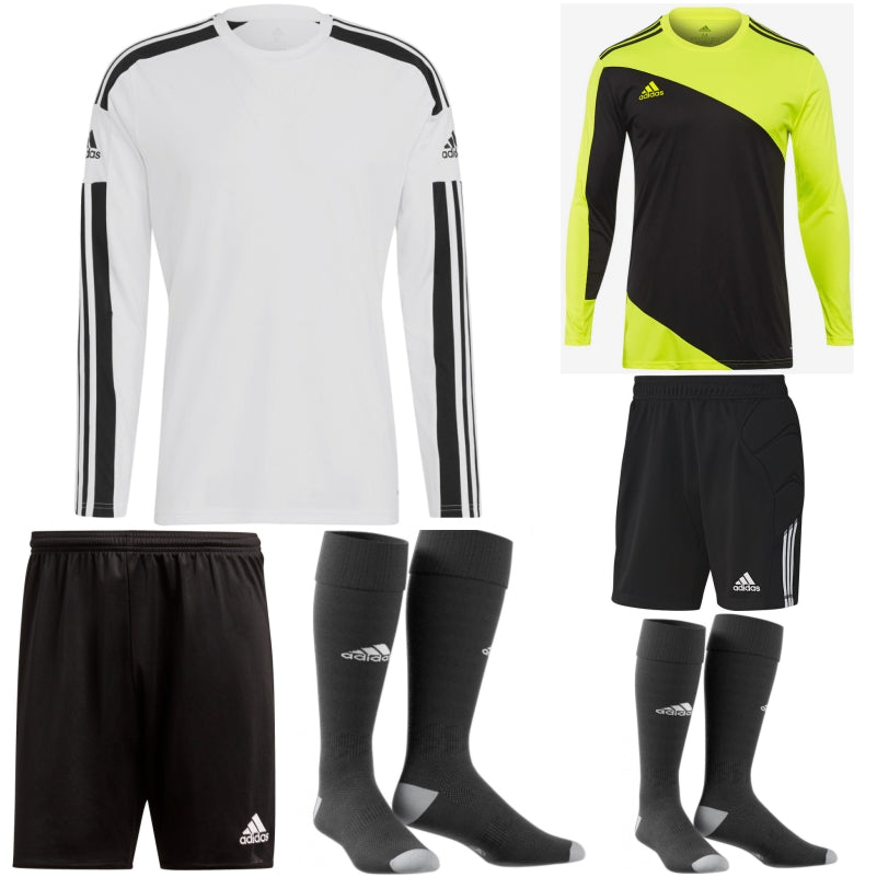 ADIDAS SQUADRA 21 LS KIT BUNDLE WHITE/BLACK